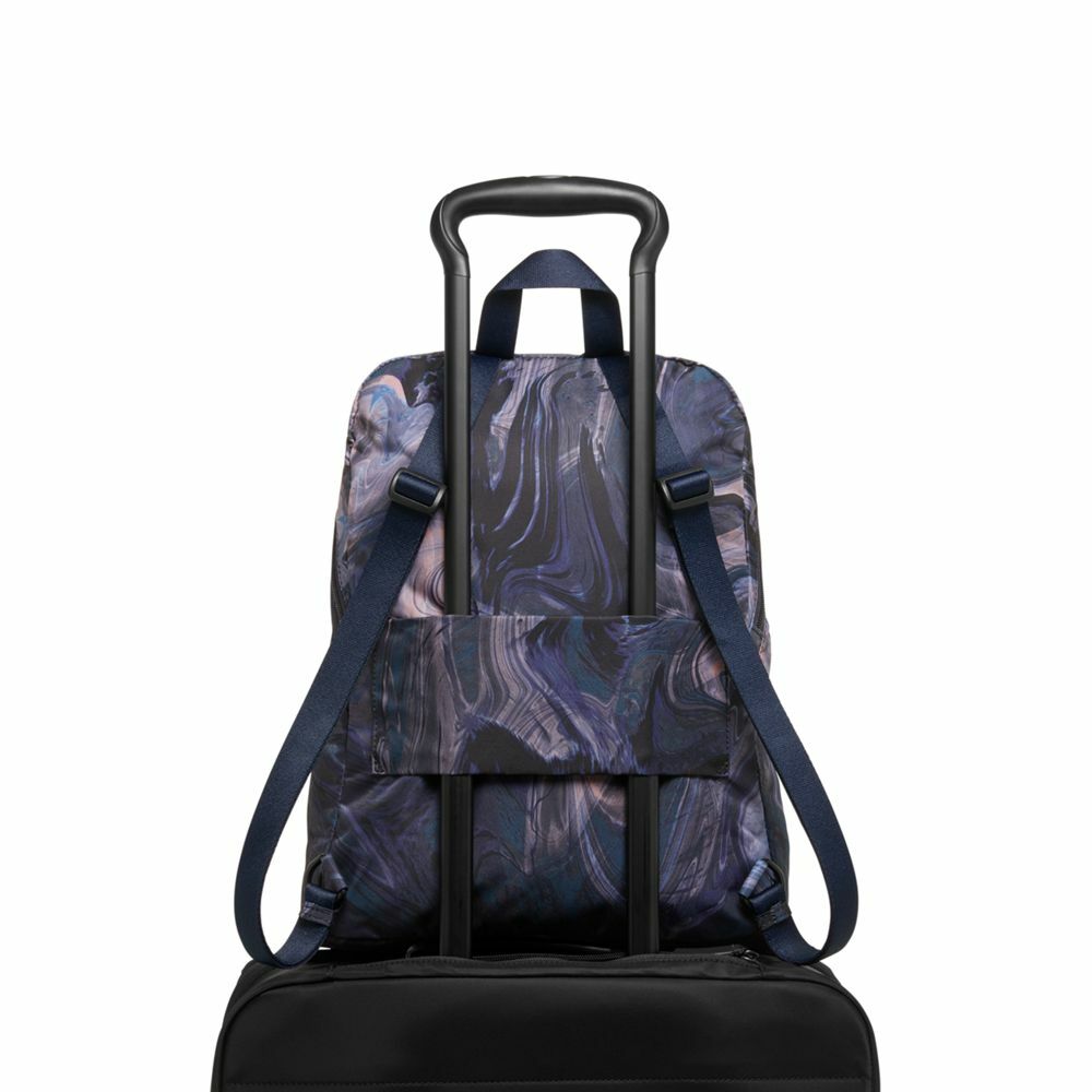 Voyageur Just In Case® Backpack Navy Liquid Print