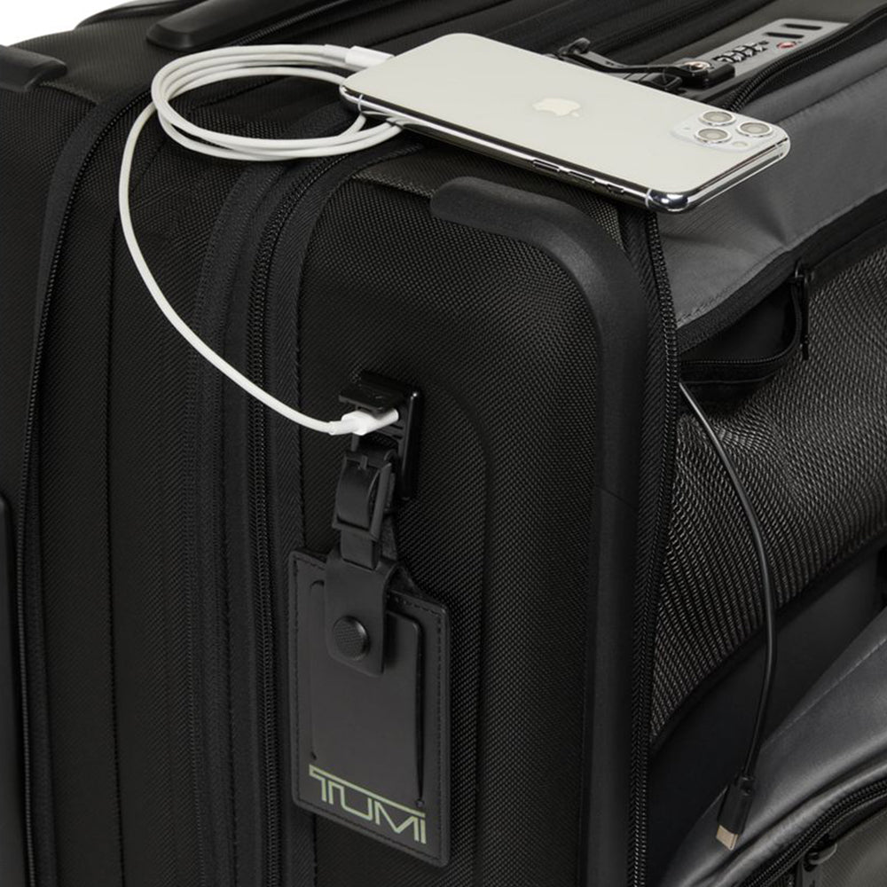 Tumi Alpha Continental Dual Access 4 Wheels Carry-On Olive Night