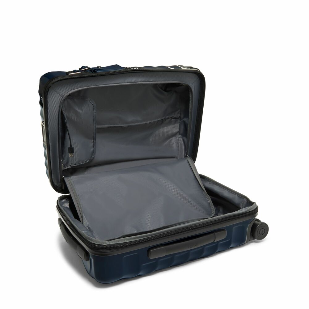 International Expandable 4 Wheels Carry On Navy