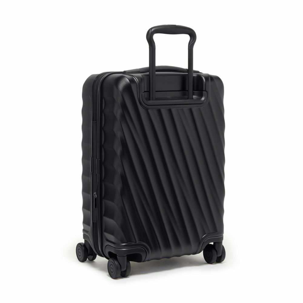 19 Degree International Expandable 4 Wheels Carry-On Black Texture