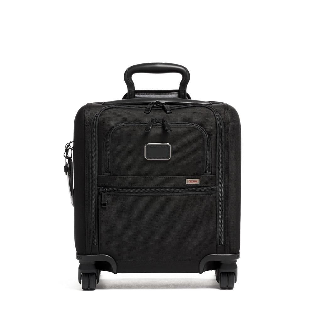 Small Compact 4 Wheeled Brief Black